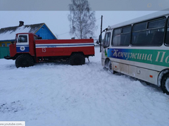 Буксировка рейсового автобуса Буксировка рейсового автобуса